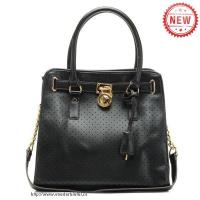 michael kors hamilton geperforeerd groot zwart bakken Outlet Breda wo1m6261